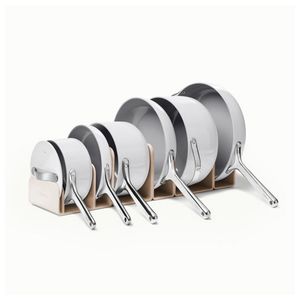 16pc Ceramic Nonstick Cookware & Minis Set w/ Storage, Gray Product Image