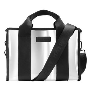 Medium Crossbody Jelly Zip Tote Bag Silver Chrome Product Image