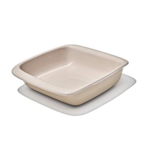 2qt Square Stoneware Baking Dish Biscuit Product Image
