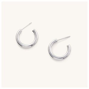 Silver Tessa Tube Hoops Product Image