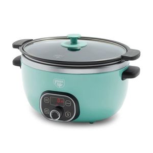 Healthy 8qt Slow Cooker Turquoise Product Image
