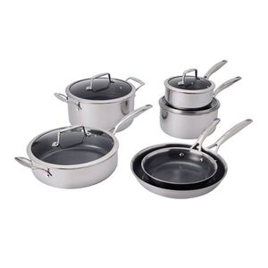 Paradigm Ceramic 10pc SS Dual Performance Cookware Set Product Image