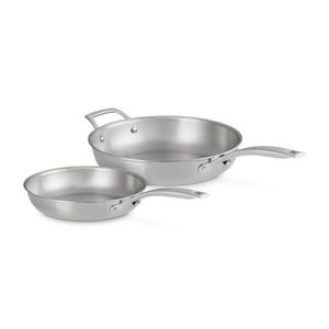 2pc Essential Stainless Steel Fry Pan Set - 9.5" & 11" Product Image
