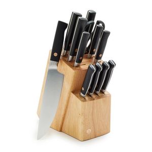Elite Cutlery 13pc Knife Block Set w/ Black Handles Product Image