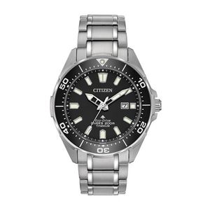 Mens Promaster Dive Eco-Drive Silver-Tone Super Titanium Watch Black Dial Product Image