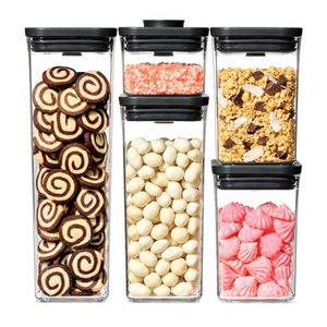 Good Grips 5pc POP Container Set, Matte Black Product Image