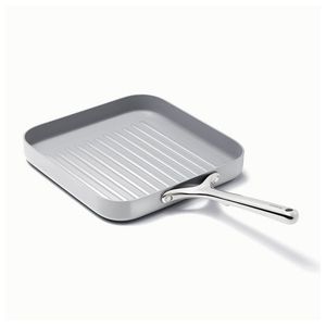 11" Square Grill Pan, Gray Product Image