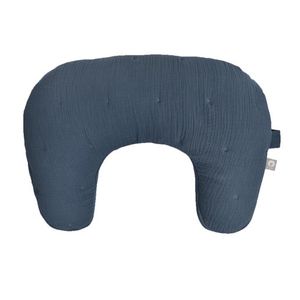 Boppy Luxe Nursing Pillow Muslin Slate Blue Product Image