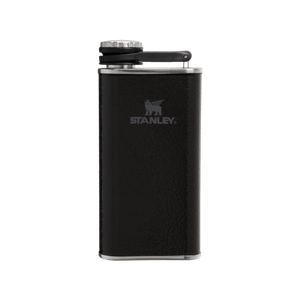 Stanley Classic Easy Fill Wide Mouth Flask 8oz Hammertone Black Product Image