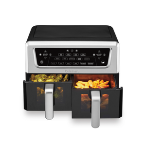 Cuisinart 11-Quart Dual Basket Air Fryer Pro Black & Stainless Product Image