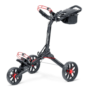 Bag Boy Nitron Auto-Open Golf Push Cart Black/Red Product Image