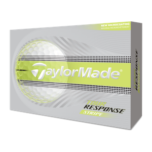 TaylorMade Tour Response Stripe Golf Balls Yellow Product Image