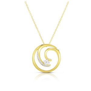 Diamond Swirl Necklace Product Image